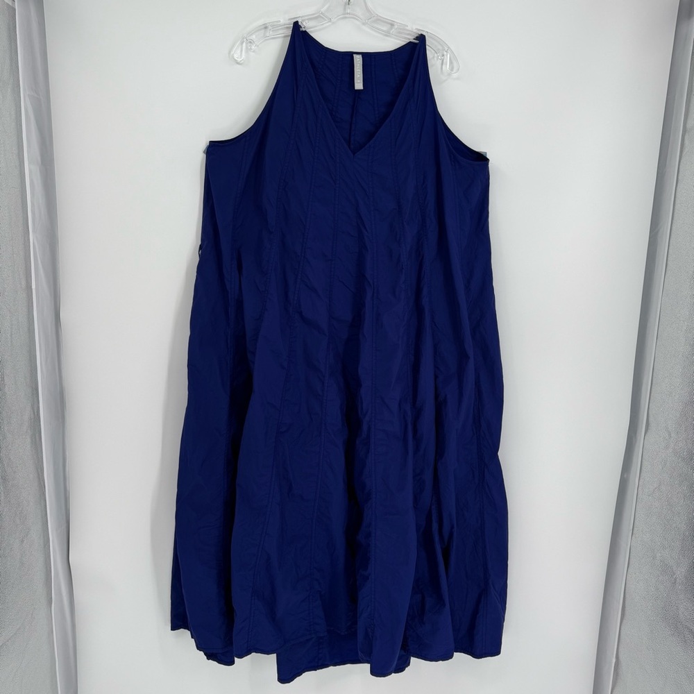 Athleta Canopy Parachute Nylon Maxi Swing Dress Purple Lightweight size Medium - Picture 10 of 10
